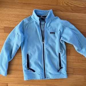 Girls Patagonia full zip fleece size 10/12